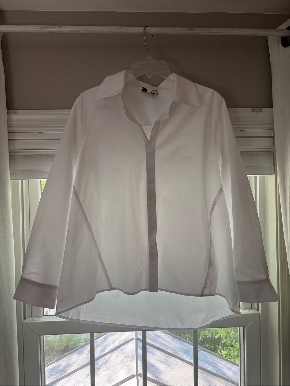Tuckernuck White Nina Swing Oversized Collared Cotton Button Down Size M - Picture 4 of 6